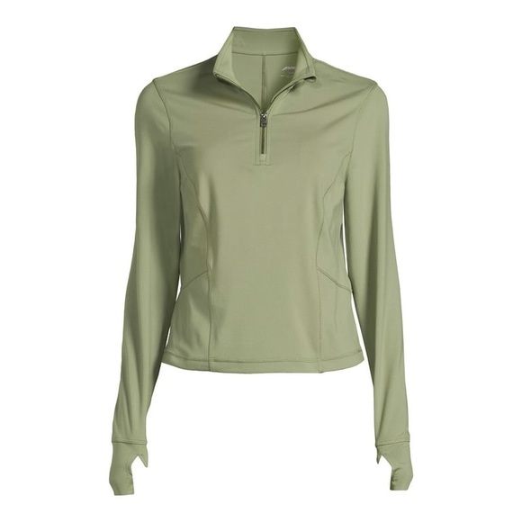 Avia Tops Avia Womens Pullover Quarter Zip Jacket In Olive Poshmark